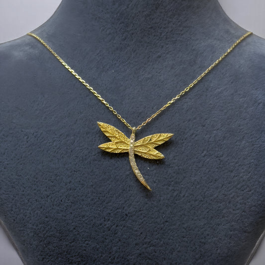 14 Ayar Altın Yusufçuk Kadın Kolye